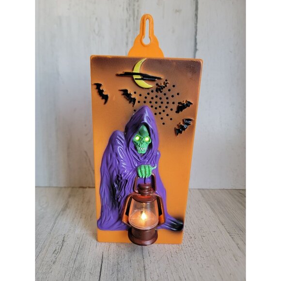 Vintage AS IS Grim reaper hanging light up Halloween home decor - Picture 1 of 9